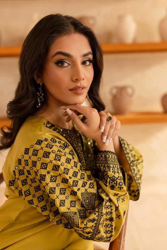 BATIK-2Piece SEQUIN LAWN EMBROIDERED SHIRT WITH SEQUIN LAWN EMBROIDERED TROUSER-ORC-052